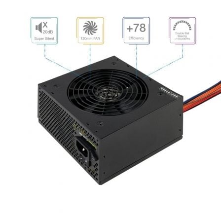 Fuente de Alimentación TooQ TQEP-550SP/ 550W/ Ventilador 12cm Fuente de Alimentación TooQ TQEP-550SP/ 550W/ Ventilador 12cm