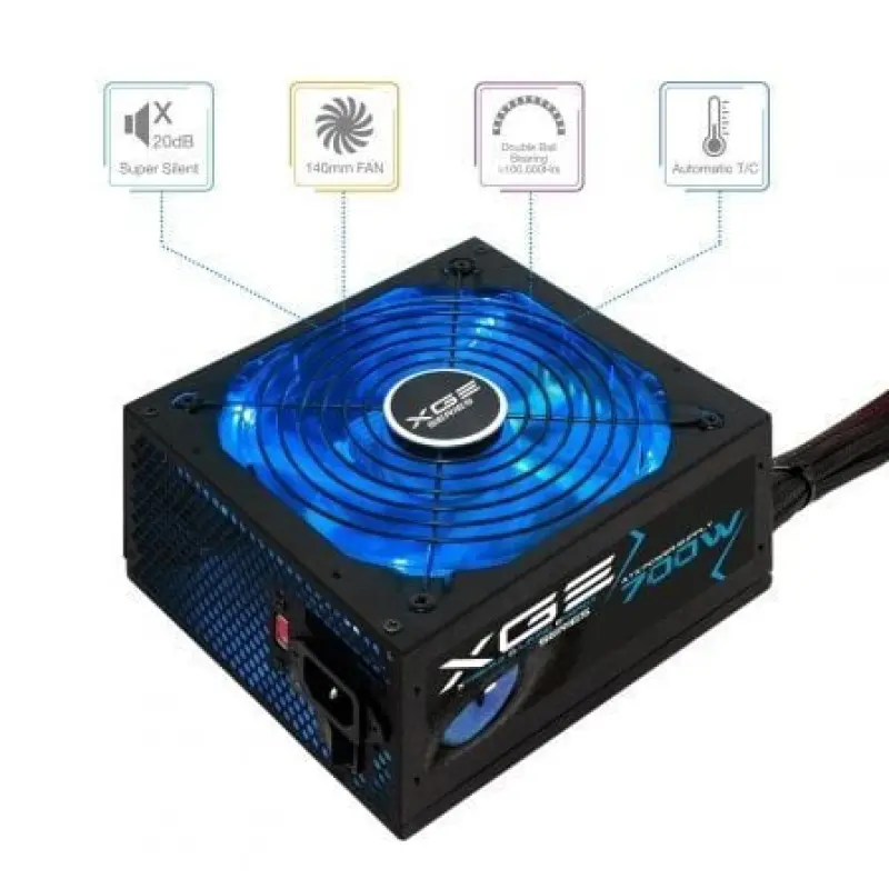 Fuente de Alimentación TooQ TQXGEII-700SAP/ 700W/ Ventilador 14cm/ 80 Plus Bronze Fuente de Alimentación TooQ TQXGEII-700SAP/ 700W/ Ventilador 14cm/ 80 Plus Bronze