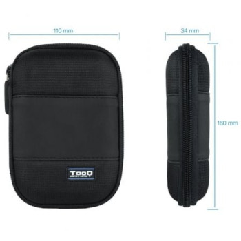 Funda para Disco Externo de 2.5' TooQ TQBC-E2501/ Negro
