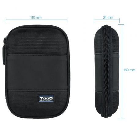Funda para Disco Externo de 2.5' TooQ TQBC-E2501/ Negro Funda para Disco Externo de 2.5' TooQ TQBC-E2501/ Negro