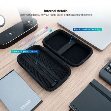 Funda para Disco Externo de 2.5' TooQ TQBC-E2503B/ Negro Funda para Disco Externo de 2.5' TooQ TQBC-E2503B/ Negro