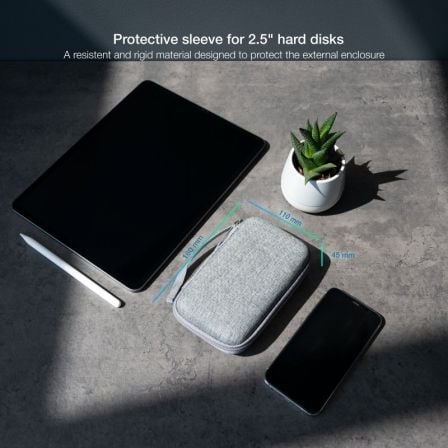Funda para Disco Externo de 2.5' TooQ TQBC-E2503G/ Gris Funda para Disco Externo de 2.5' TooQ TQBC-E2503G/ Gris