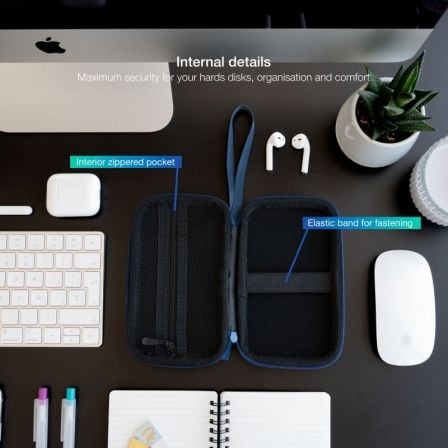 Funda para Disco Externo de 2.5' TooQ TQBC-E2503PB/ Azul Pacífico Funda para Disco Externo de 2.5' TooQ TQBC-E2503PB/ Azul Pacífico