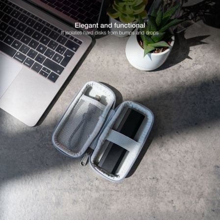 Funda para Disco Externo M2 TooQ TQBC-M201G/ Gris Funda para Disco Externo M2 TooQ TQBC-M201G/ Gris