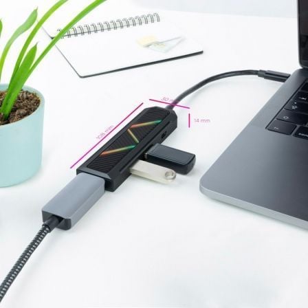 Docking USB Tipo-C Nanocable 10.16.0401/ 2xUSB/ 1xUSB Tipo-C PD/ 1xHDMI Docking USB Tipo-C Nanocable 10.16.0401/ 2xUSB/ 1xUSB Tipo-C PD/ 1xHDMI