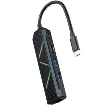 Docking USB Tipo-C Nanocable 10.16.0501/ 2xUSB/ 1xUSB Tipo-C PD/ 1xHDMI/ 1xRJ45/ Negro Docking USB Tipo-C Nanocable 10.16.0501/ 2xUSB/ 1xUSB Tipo-C PD/ 1xHDMI/ 1xRJ45/ Negro