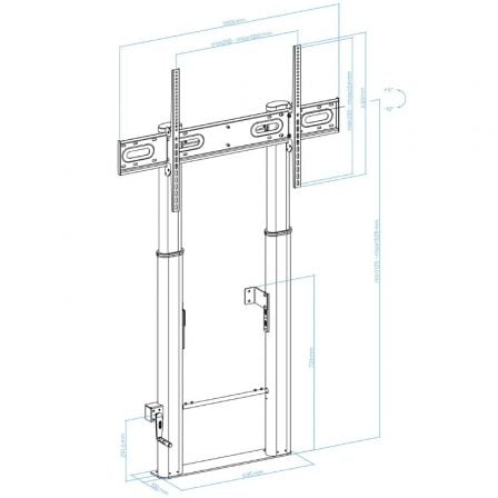 Soporte de Pared Fijo/ Suelo TooQ LOTTUS FS2290HM-B para TV de 55-100'/ hasta 100kg Soporte de Pared Fijo/ Suelo TooQ LOTTUS FS2290HM-B para TV de 55-100'/ hasta 100kg