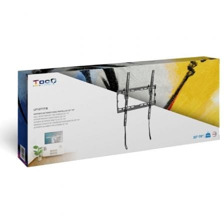 Soporte de Pared Fijo / Inclinable TooQ LP1071T-B para TV de 32-70'/ hasta 45kg Soporte de Pared Fijo / Inclinable TooQ LP1071T-B para TV de 32-70'/ hasta 45kg