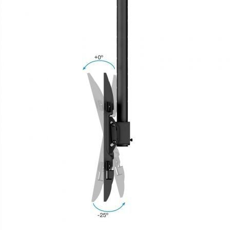 Soporte de Techo Giratorio/ Inclinable/ Nivelable TooQ LPCE1175TSLI-XL-B para TV de 32-75'/ hasta 60kg Soporte de Techo Giratorio/ Inclinable/ Nivelable TooQ LPCE1175TSLI-XL-B para TV de 32-75'/ hasta 60kg