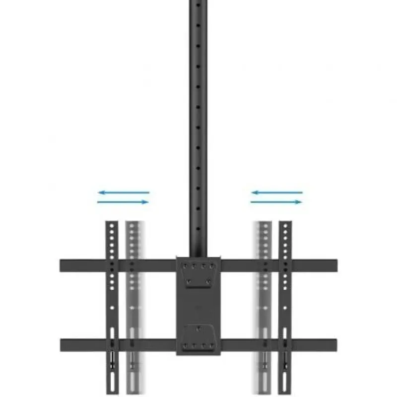 Soporte de Techo Giratorio/ Inclinable/ Nivelable TooQ LPCE2286TSLI-XL-B para 2 TV de 43-86'/ hasta 100kg Soporte de Techo Giratorio/ Inclinable/ Nivelable TooQ LPCE2286TSLI-XL-B para 2 TV de 43-86'/ hasta 100kg