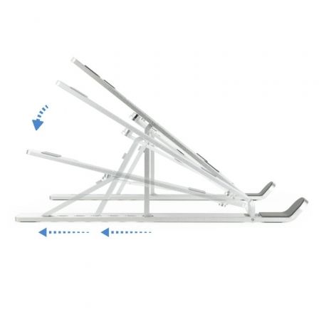 Soporte TooQ TQLRS0033-AL para Portátiles hasta 15'/ Plata Soporte TooQ TQLRS0033-AL para Portátiles hasta 15'/ Plata