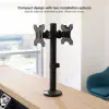 Soporte para 2 Monitores TooQ DB1132TN-B/ hasta 8kg Soporte para 2 Monitores TooQ DB1132TN-B/ hasta 8kg