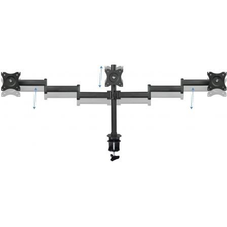 Soporte para 3 Monitores TooQ DB1327TN-B/ hasta 8kg Soporte para 3 Monitores TooQ DB1327TN-B/ hasta 8kg