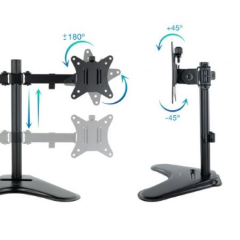 Soporte para 2 Monitores TooQ DB1702TN-B/ hasta 9kg Soporte para 2 Monitores TooQ DB1702TN-B/ hasta 9kg