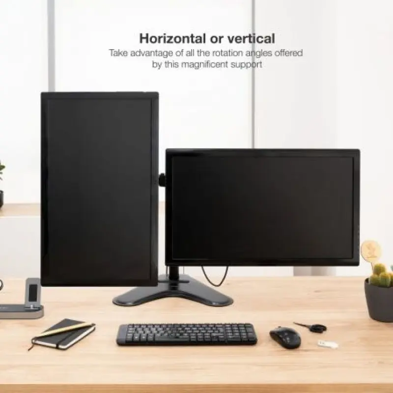Soporte para 2 Monitores TooQ DB1702TN-B/ hasta 9kg Soporte para 2 Monitores TooQ DB1702TN-B/ hasta 9kg