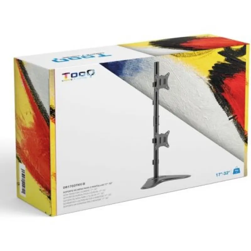 Soporte para 2 Monitores TooQ DB1703TNV-B/ hasta 9kg Soporte para 2 Monitores TooQ DB1703TNV-B/ hasta 9kg