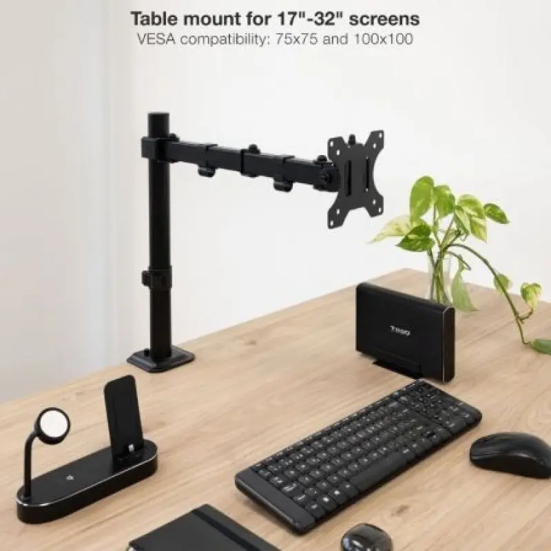 Soporte para Monitor TooQ DB1801TN-B/ hasta 8kg Soporte para Monitor TooQ DB1801TN-B/ hasta 8kg