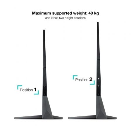 Soporte de Mesa Tooq DB2375F-B para TV y Portátil de 23-75' Soporte de Mesa Tooq DB2375F-B para TV y Portátil de 23-75'