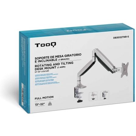 Soporte para Monitor TooQ DB3032TNR-S/ hasta 9kg Soporte para Monitor TooQ DB3032TNR-S/ hasta 9kg