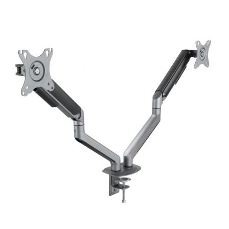 Soporte para 2 Monitores TooQ DB4132TNR-G/ hasta 9kg Soporte para 2 Monitores TooQ DB4132TNR-G/ hasta 9kg