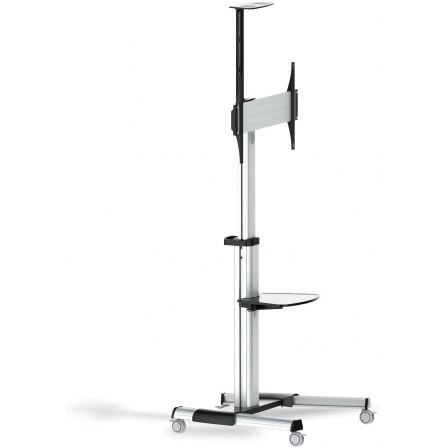 Soporte de Suelo Inclinable/ Ajustable con Ruedas TooQ FS1870M-B para TV de 37-70'/ hasta 50kg Soporte de Suelo Inclinable/ Ajustable con Ruedas TooQ FS1870M-B para TV de 37-70'/ hasta 50kg