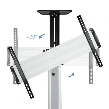 Soporte de Suelo Inclinable/ Ajustable con Ruedas TooQ FS1870M-B para TV de 37-70'/ hasta 50kg Soporte de Suelo Inclinable/ Ajustable con Ruedas TooQ FS1870M-B para TV de 37-70'/ hasta 50kg