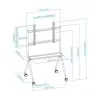 Soporte de Suelo con Ruedas TooQ FS20205M-B para TV de 50-86'/ hasta 120kg Soporte de Suelo con Ruedas TooQ FS20205M-B para TV de 50-86'/ hasta 120kg