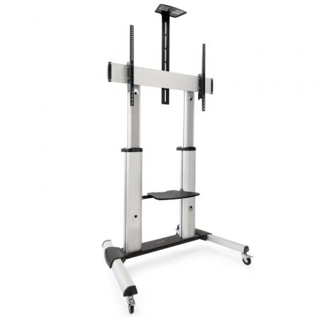 Soporte de Suelo Inclinable/ Ajustable con Ruedas TooQ FS20300M-B para TV de 60-100'/ hasta 100kg Soporte de Suelo Inclinable/ Ajustable con Ruedas TooQ FS20300M-B para TV de 60-100'/ hasta 100kg
