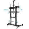 Soporte de Suelo Inclinable/ Ajustable con Ruedas Tooq FS20400HM-B para TV de 60-100'/ hasta 100kg
