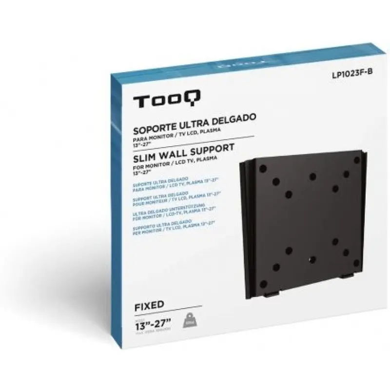 Soporte de Pared Fijo TooQ LP1023F-B para TV de 13-27'/ hasta 30kg Soporte de Pared Fijo TooQ LP1023F-B para TV de 13-27'/ hasta 30kg