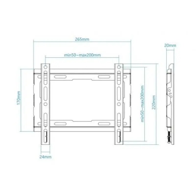 Soporte de Pared Fijo TooQ LP1043F-B para TV de 23-43'/ hasta 45kg Soporte de Pared Fijo TooQ LP1043F-B para TV de 23-43'/ hasta 45kg