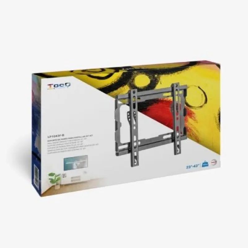 Soporte de Pared Fijo TooQ LP1043F-B para TV de 23-43'/ hasta 45kg Soporte de Pared Fijo TooQ LP1043F-B para TV de 23-43'/ hasta 45kg