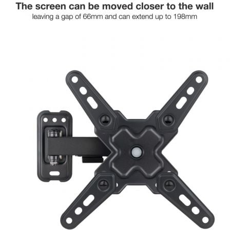 Soporte de Pared Extensible/ Giratorio/ Inclinable TooQ LP1343TN-B para TV de 13-43'/ hasta 20kg Soporte de Pared Extensible/ Giratorio/ Inclinable TooQ LP1343TN-B para TV de 13-43'/ hasta 20kg