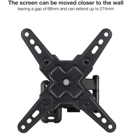 Soporte de Pared Extensible/ Giratorio/ Inclinable TooQ LP1344TN-B para TV de 13-43'/ hasta 20kg Soporte de Pared Extensible/ Giratorio/ Inclinable TooQ LP1344TN-B para TV de 13-43'/ hasta 20kg