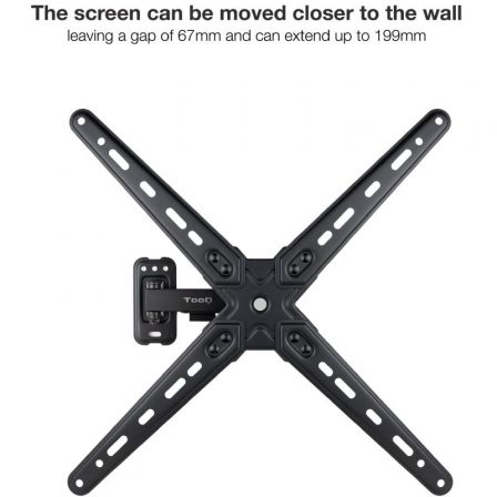 Soporte de Pared Extensible/ Giratorio/ Inclinable TooQ LP1355TN-B para TV de 13-55'/ hasta 25kg Soporte de Pared Extensible/ Giratorio/ Inclinable TooQ LP1355TN-B para TV de 13-55'/ hasta 25kg