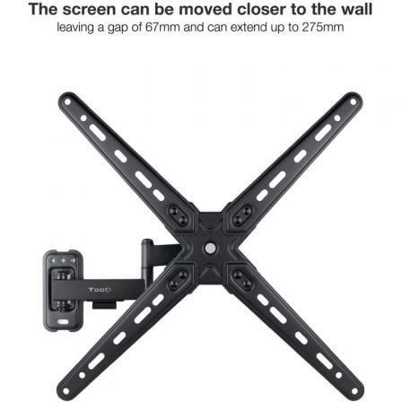 Soporte de Pared Extensible/ Giratorio/ Inclinable TooQ LP1356TN-B para TV de 13-55'/ hasta 25kg Soporte de Pared Extensible/ Giratorio/ Inclinable TooQ LP1356TN-B para TV de 13-55'/ hasta 25kg