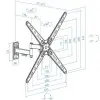 Soporte de Pared Extensible/ Giratorio/ Inclinable TooQ LP1356TN-B para TV de 13-55'/ hasta 25kg Soporte de Pared Extensible/ Giratorio/ Inclinable TooQ LP1356TN-B para TV de 13-55'/ hasta 25kg