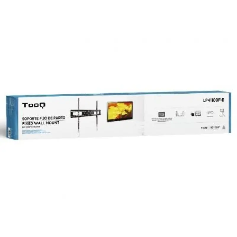 Soporte de Pared Fijo TooQ LP41100F-B para TV de 60-100'/ hasta 75kg Soporte de Pared Fijo TooQ LP41100F-B para TV de 60-100'/ hasta 75kg