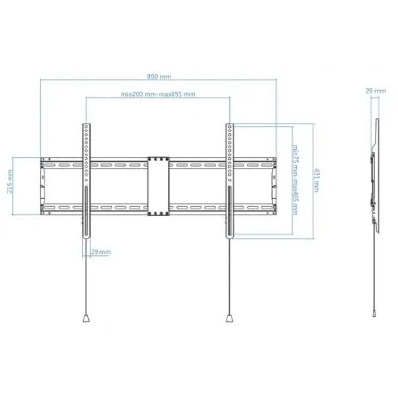 Soporte de Pared Fijo TooQ LP4390F-B para TV de 43-90'/ hasta 70kg Soporte de Pared Fijo TooQ LP4390F-B para TV de 43-90'/ hasta 70kg
