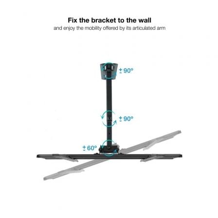 Soporte de Pared Giratorio/ Inclinable/ Nivelable TooQ LP7843TN-B para TV de 32-55'/ hasta 35kg Soporte de Pared Giratorio/ Inclinable/ Nivelable TooQ LP7843TN-B para TV de 32-55'/ hasta 35kg