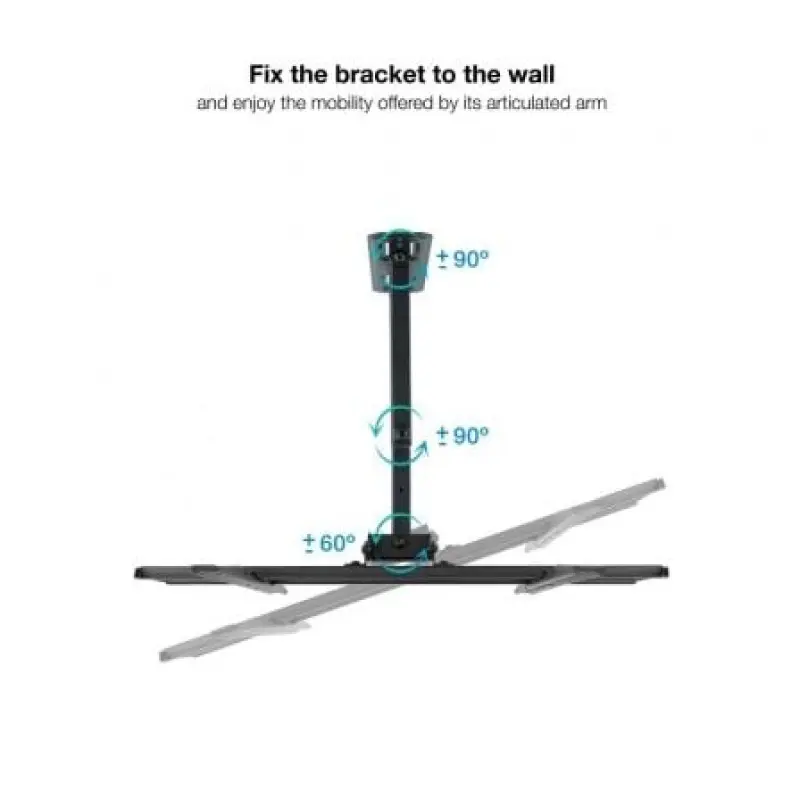 Soporte de Pared Giratorio/ Inclinable/ Nivelable TooQ LP7843TN-B para TV de 32-55'/ hasta 35kg Soporte de Pared Giratorio/ Inclinable/ Nivelable TooQ LP7843TN-B para TV de 32-55'/ hasta 35kg