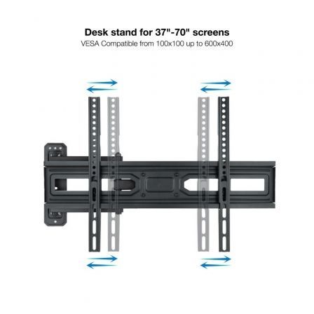 Soporte de Pared Giratorio/ Inclinable/ Nivelable TooQ LP7863TN-B para TV de 37-70'/ hasta 35kg Soporte de Pared Giratorio/ Inclinable/ Nivelable TooQ LP7863TN-B para TV de 37-70'/ hasta 35kg