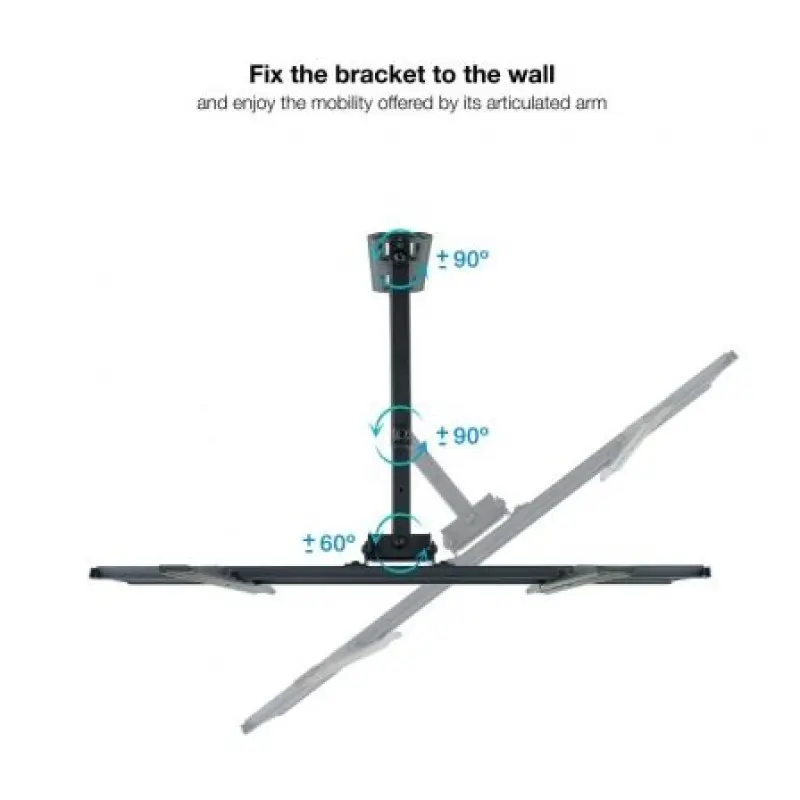 Soporte de Pared Giratorio/ Inclinable/ Nivelable TooQ LP7863TN-B para TV de 37-70'/ hasta 35kg Soporte de Pared Giratorio/ Inclinable/ Nivelable TooQ LP7863TN-B para TV de 37-70'/ hasta 35kg