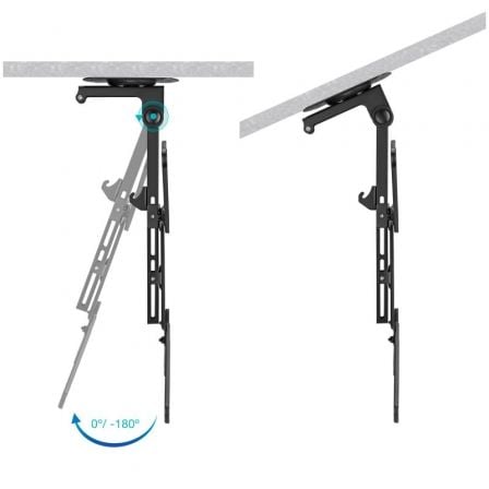Soporte de Techo Giratorio/ Inclinable TooQ LPCE1123TSLI-B para TV de 23-55'/ hasta 20kg Soporte de Techo Giratorio/ Inclinable TooQ LPCE1123TSLI-B para TV de 23-55'/ hasta 20kg
