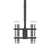 Soporte de Techo Giratorio/ Inclinable/ Nivelable TooQ LPCE1175TSLI-B para TV de 32-75'/ hasta 60kg