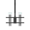 Soporte de Techo Giratorio/ Inclinable/ Nivelable TooQ LPCE1186TSLI-B para TV de 43-86'/ hasta 60kg