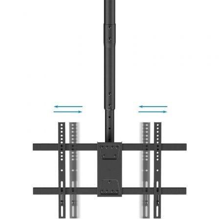 Soporte de Techo Giratorio/ Inclinable/ Nivelable TooQ LPCE2286TSLI-B para 2 TV de 43-86'/ hasta 100kg Soporte de Techo Giratorio/ Inclinable/ Nivelable TooQ LPCE2286TSLI-B para 2 TV de 43-86'/ hasta 100kg