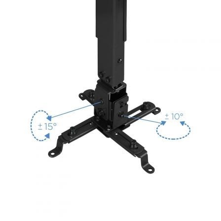 Soporte de Techo para Proyector TooQ PJ2012T-B/ Inclinable/ hasta 20kg Soporte de Techo para Proyector TooQ PJ2012T-B/ Inclinable/ hasta 20kg