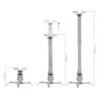 Soporte de Techo para Proyector TooQ PJ2012T-S/ Inclinable-Nivelable/ hasta 20kg Soporte de Techo para Proyector TooQ PJ2012T-S/ Inclinable-Nivelable/ hasta 20kg