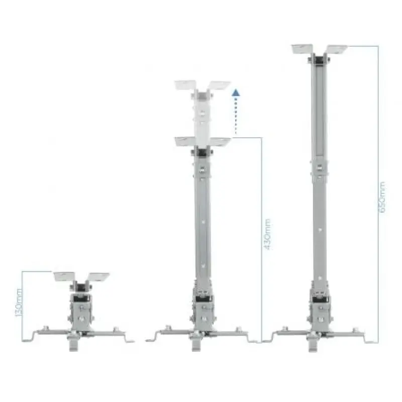 Soporte de Techo para Proyector TooQ PJ2012T-S/ Inclinable-Nivelable/ hasta 20kg Soporte de Techo para Proyector TooQ PJ2012T-S/ Inclinable-Nivelable/ hasta 20kg